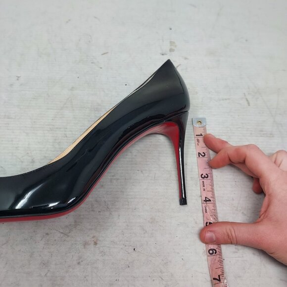 Christian Louboutin Kate Black Patent Heel Pump - Picture 6 of 10